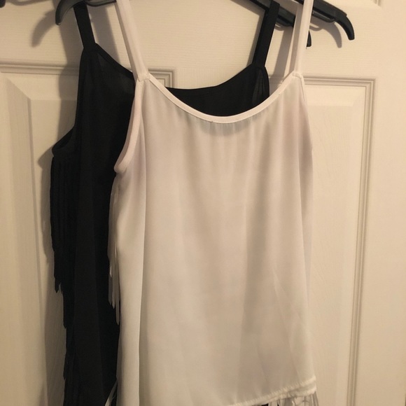 Two Joseph Ribkoff fringe Camisoles - Picture 2 of 4